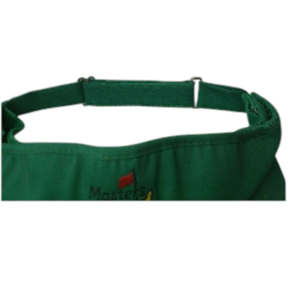 Vintage Masters Golf Green Visor Union Made In USA Adjustable Strap Buckle - Picture 7 of 11